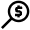 Magnifying Glass Money Icon from Atlas Line Set