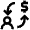 Money User Arrows Icon from Atlas Line Set