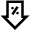 Percent Arrow Down Icon from Atlas Line Set