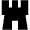Chess Castle Fill Icon from Outlined Fill - Material Pro Set