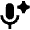Ai Spark Microphone Fill Icon from Outlined Fill - Material Pro Set
