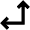 Arrow Bottom Right Corner Fill Icon from Outlined Fill - Material Pro Set