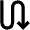 Arrow Curvy Down Right Fill Icon from Outlined Fill - Material Pro Set