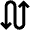 Arrow Curvy Up Down Fill Icon from Outlined Fill - Material Pro Set