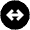 Arrow Fit To Width Circle Fill Icon from Outlined Fill - Material Pro Set
