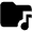Folder Music Alt Fill Icon from Outlined Fill - Material Pro Set