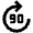 Forward 90 Fill Icon from Outlined Fill - Material Pro Set