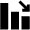 Bar Chart Decrease Fill Icon from Outlined Fill - Material Pro Set