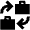 Business To Business Fill Icon from Outlined Fill - Material Pro Set