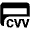 Credit Card Cvv Fill Icon from Outlined Fill - Material Pro Set