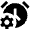 Alarm Setting Gear Fill Icon from Outlined Fill - Material Pro Set