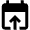 Calendar Upload Fill Icon from Outlined Fill - Material Pro Set