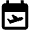 Event Flight Fill Icon from Outlined Fill - Material Pro Set
