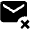 Delete Email Fill Icon from Outlined Fill - Material Pro Set