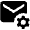 Email Setting Gear Fill Icon from Outlined Fill - Material Pro Set
