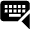 Keyboard One Hand Left Fill Icon from Outlined Fill - Material Pro Set