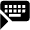 Keyboard One Hand Right Fill Icon from Outlined Fill - Material Pro Set