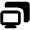 Monitor Projection Fill Icon from Outlined Fill - Material Pro Set