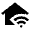 Home Wifi Fill Icon from Outlined Fill - Material Pro Set
