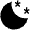 Night Sky Fill Icon from Outlined Fill - Material Pro Set