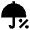 Rain Chance Fill Icon from Outlined Fill - Material Pro Set