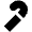 Walking Cane Fill Icon from Outlined Fill - Material Pro Set