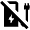Ev Station Off Fill Icon from Outlined Fill - Material Pro Set