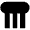 Greek Column Fill Icon from Outlined Fill - Material Pro Set
