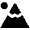 Mountain Fill Icon from Outlined Fill - Material Pro Set