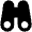 Binoculars Fill Icon from Outlined Fill - Material Pro Set