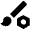 Brush Setting Bolt Fill Icon from Outlined Fill - Material Pro Set