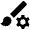 Brush Setting Gear Fill Icon from Outlined Fill - Material Pro Set