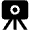 Camera Tripod Fill Icon from Outlined Fill - Material Pro Set
