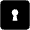 Keyhole Square Fill Icon from Outlined Fill - Material Pro Set