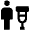 Crutch Fill Icon from Outlined Fill - Material Pro Set