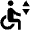 Disability Elevator Fill Icon from Outlined Fill - Material Pro Set