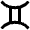 Gemini Zodiac Fill Icon from Outlined Fill - Material Pro Set