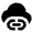 Cloud Link Fill Icon from Outlined Fill - Material Pro Set
