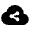 Cloud Share Fill Icon from Outlined Fill - Material Pro Set