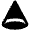 Cone Shape Fill Icon from Outlined Fill - Material Pro Set