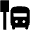 Bus Stop Fill Icon from Outlined Fill - Material Pro Set