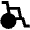 Wheelchair Fill Icon from Outlined Fill - Material Pro Set