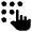Dialpad Finger Fill Icon from Outlined Fill - Material Pro Set