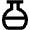 Flask Half Icon from Outlined Line - Material Pro Set