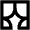 Theaters Curtain Icon from Outlined Line - Material Pro Set