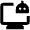 Ai Robot Computer Icon from Outlined Line - Material Pro Set
