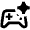 Ai Spark Gaming Icon from Outlined Line - Material Pro Set