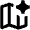 Ai Spark Map Icon from Outlined Line - Material Pro Set