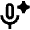 Ai Spark Microphone Icon from Outlined Line - Material Pro Set