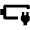 Battery Charging Plug Icon from Outlined Line - Material Pro Set